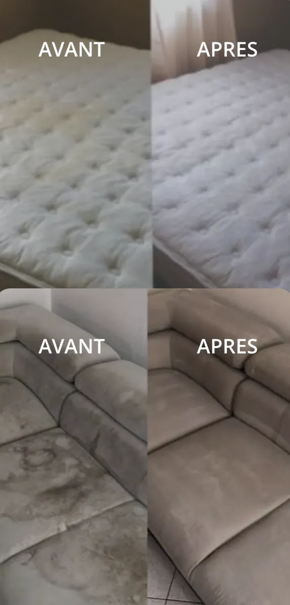 Maison avant après nettoyage